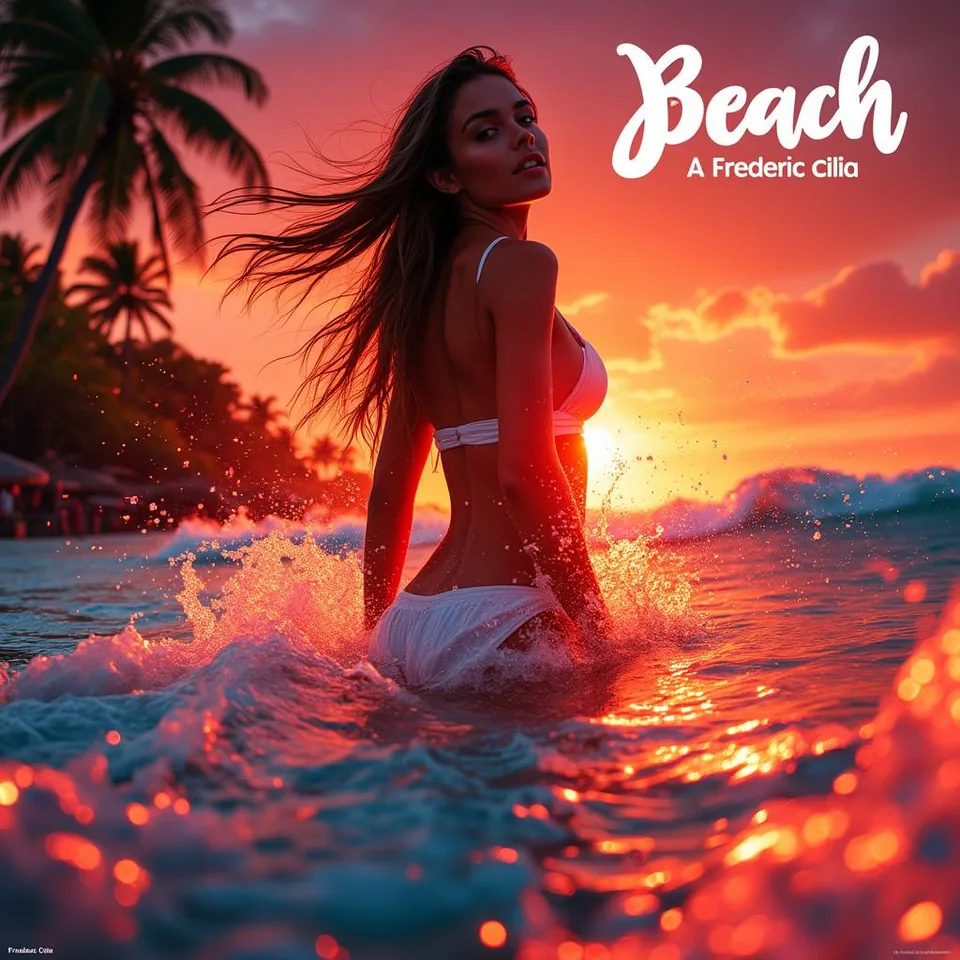 Ruee sans fin au coucher du soleil